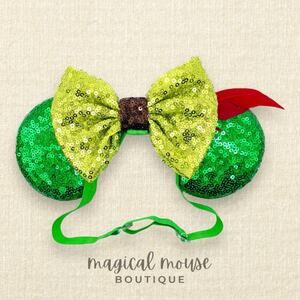Elastic Peter Pan Minnie Ears | Disney-Inspired Adjustable Mouse Ears